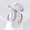 304 Stainless Steel Open Cuff Rings for Women RJEW-F174-08P-3