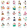 Christmas Theme 50Pcs Paper Self-Adhesive Picture Stickers AJEW-S036-15-5