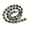 Natural Green Wood Lace Stone Wooden Jasper Beads Strands G-F809-A30-01-3
