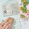 120Pcs Flower Tibetan Style Alloy Toggle Clasps FIND-SP0001-59-3