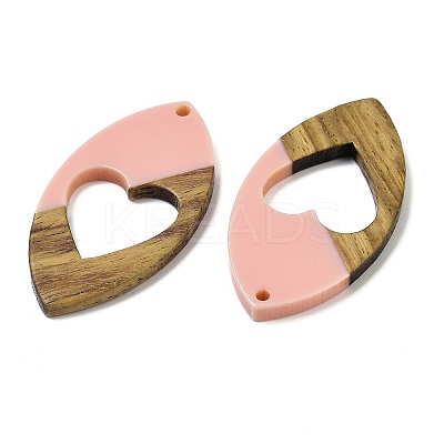 Resin and Walnut Pendants WOOD-I013-02C-1
