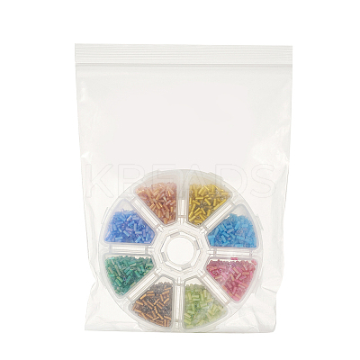 Tube Glass Bugle Beads SEED-YS0001-02-1