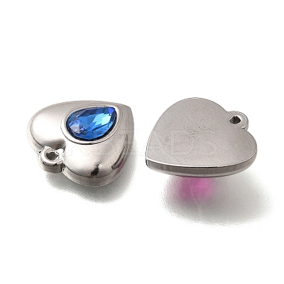304 Stainless Steel Pendants STAS-Q346-06P-1