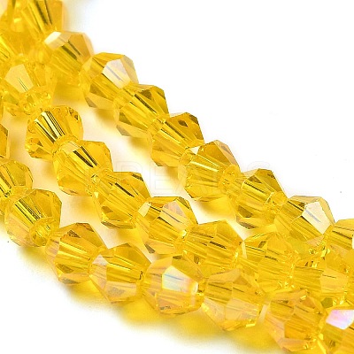 Transparent Electroplate Glass Beads Strands LS-EGLA-A039-T6mm-B22-1