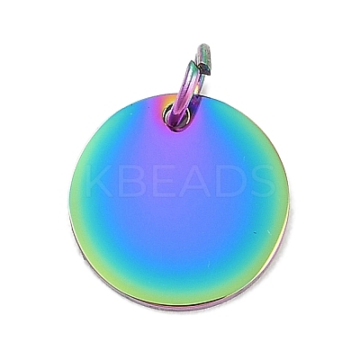 Ion Plating(IP) 304 Stainless Steel Pendants STAS-I311-32D-RC-1