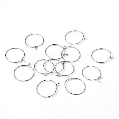 Brass Earrings Hoops X-EC067-1NF-1