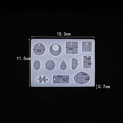 Pendants Food Grade Silicone Mold PW-WG15607-02-1