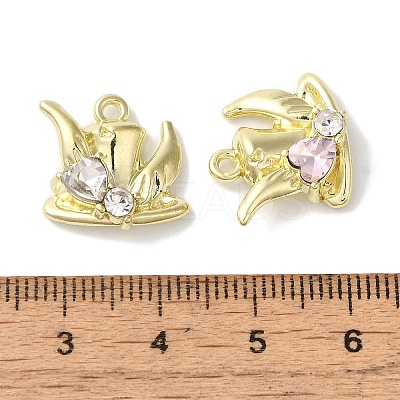 Heart Rack Plating Alloy Pendants FIND-I039-28G-1