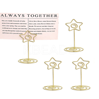 8Pcs Carbon Steel Name Card Holder AJEW-LP0010-29-1