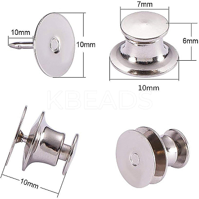 Brass Brooch Base Settings KK-BC0005-03P-1