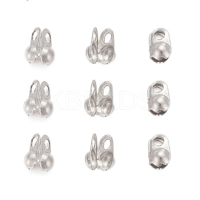 Tarnish Resistant 304 Stainless Steel Bead Tips STAS-R063-19-1