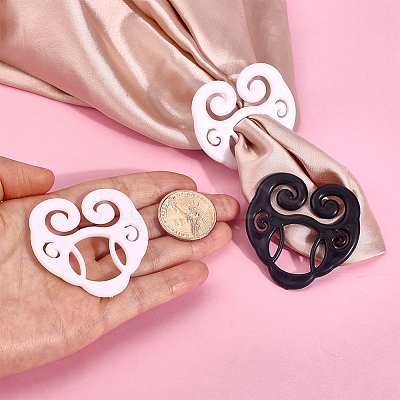 12Pcs 2 Colors Plastic Shirt Cinch Clip for Women Clothing KY-ME0001-06-1