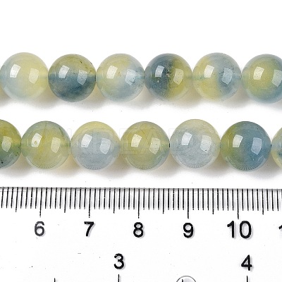 Dyed Natural White Jade Beads Strands G-T138-10mm-210-18-1