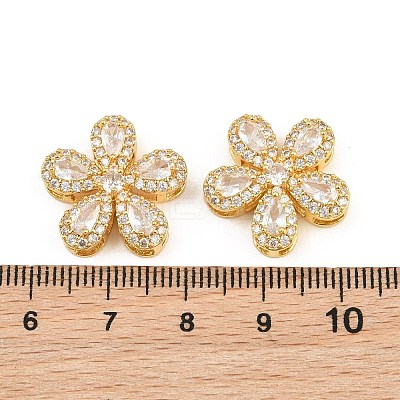 Brass Micro Pave Cubic Zirconia Pendants CU-CBA3D67-06G-05-1