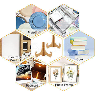 Bamboo Display Easels for Photo Frame ODIS-WH0061-94-1