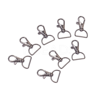 Zinc Alloy Swivel Lobster Claw Clasps PALLOY-YW0001-02B-1