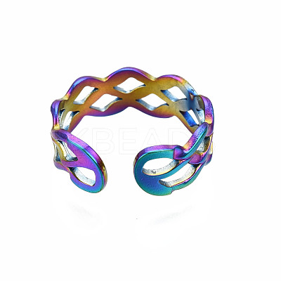 Hollow Wide Cuff Rings RJEW-N038-022-1