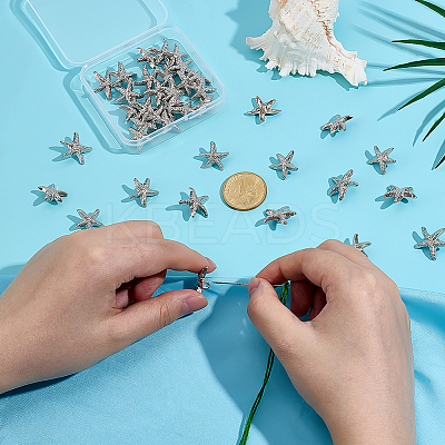 60Pcs 2 Styles 1-Hole Alloy Shank Buttons BUTT-PH0001-79P-1