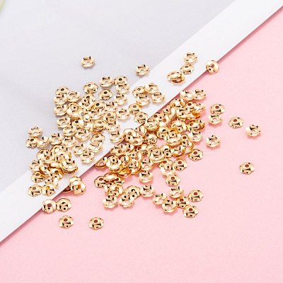 Brass Bead Cap KK-F824-029G-1