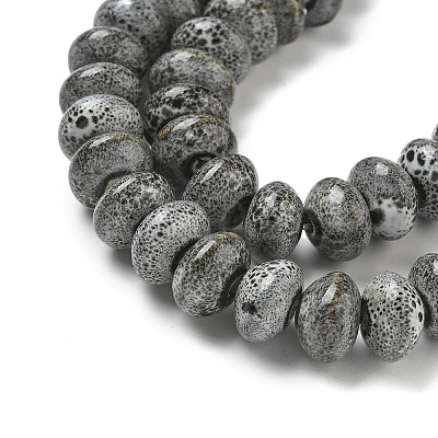 Handmade Porcelain Beads Strands PORC-B002-07-1