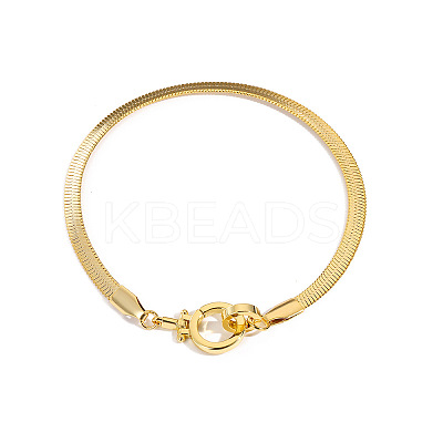 Brass Snake Chains Bracelets for Women FS-WGC8AF4-01-1