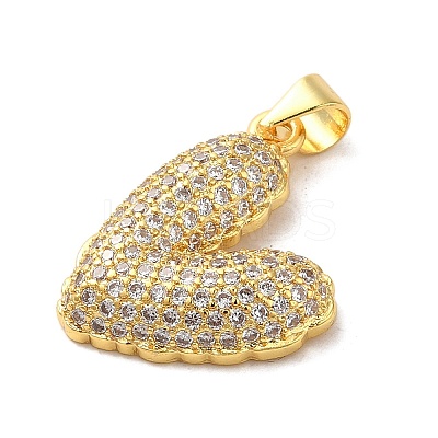 Mother's Day Brass Micro Pave Clear Cubic Zirconia Pendants FIND-Z041-20B-1