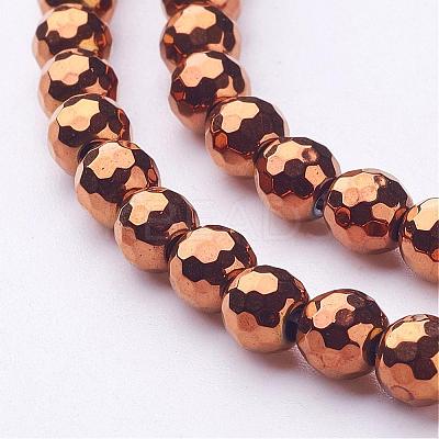 Non-magnetic Synthetic Hematite Beads Strands G-G092-2mm-1