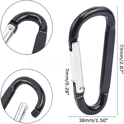 Aluminium Alloy Rock Climbing Carabiners KEYC-NB0001-07-1