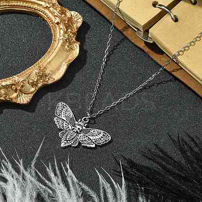 Gothic 304 Stainless Steel Cable Chain Necklaces NJEW-JN04983-02-1