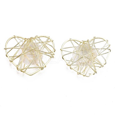 Eco-Friendly Iron Pendants X-IFIN-R245-01A-NR-1