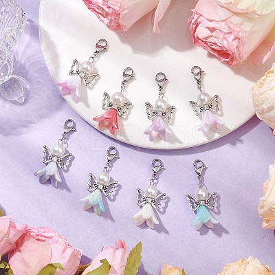 Angel Acrylic Pendant Decorations HJEW-JM02862-1