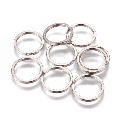 Tarnish Resistant 304 Stainless Steel Split Key Rings STAS-I107-24P-2x28-1