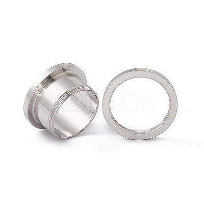 Non-Tarnish 304 Stainless Steel Ear Plugs Gauges EJEW-G317-01L-P-1