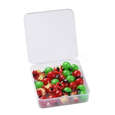 30Pcs 3 Style Resin Pendants RESI-LS0001-02P-1