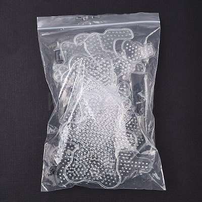 12Pcs 12 Styles Plastic Pegboards for Mini Fuse Beads DIY-YW0017-55-1