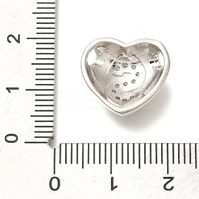 Rack Plating Brass Micro Pave Cubic Zirconia Pendants KK-I722-04P-S-1