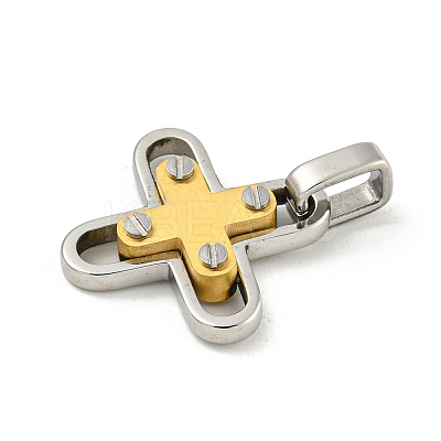 Ion Plating(IP) 304 Stainless Steel Pendants STAS-F307-17GP-1