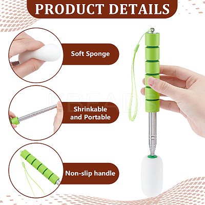 2Pcs 2 Styles Telescopic Silicone Sponge Cup Brush TOOL-UN0001-55-1