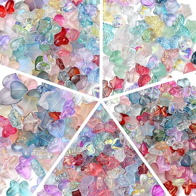 120Pcs 6 Styles Glass Beads GLAA-YW0003-99-1