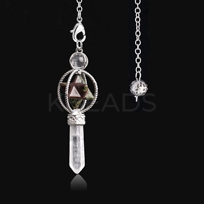 Natural Dragon Blood Hexagonal Pointed Dowsing Pendulums PW-WG0B402-01-1