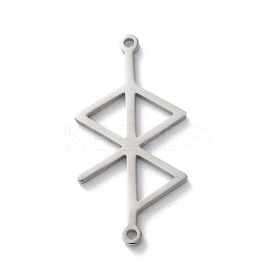 304 Stainless Steel Amulet Rune Love Peace Connector Charms LS-STAS-S149-09P-1