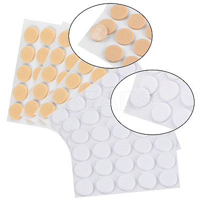 320Pcs 2 Colors EVA Flat Round Invisible Earring Ear Support FIND-SC0001-91-1