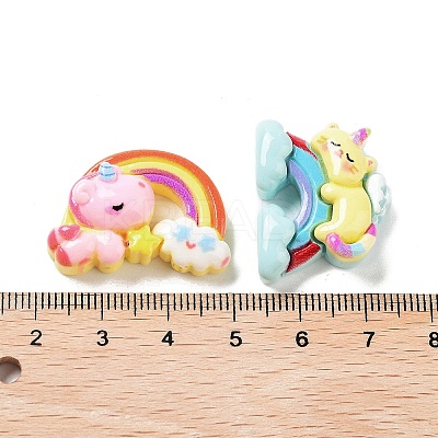 Unicorn Rainbow Cloud Opaque Resin Decoden Cabochons CRES-A057-03-1
