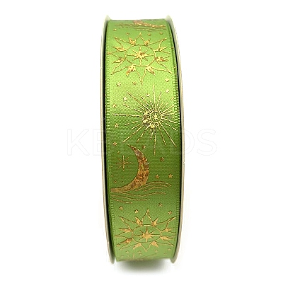 48 Yards Gold Stamping Polyester Ribbon PW-WG89681-06-1
