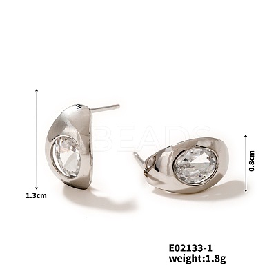 Elegant Diamond Inlaid Geometric Design Fashion Earrings for Women XH3326-1-1