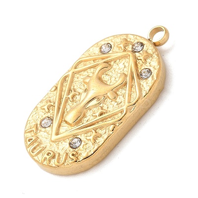 304 Stainless Steel Pendants STAS-F349-03G-07-1