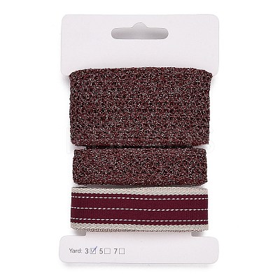 9 Yards 3 Styles Polyester Ribbon SRIB-A014-A08-1
