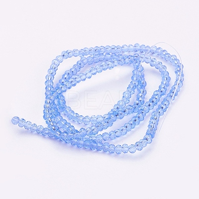 Transparent Glass Beads Strands GLAA-R135-2mm-07-1