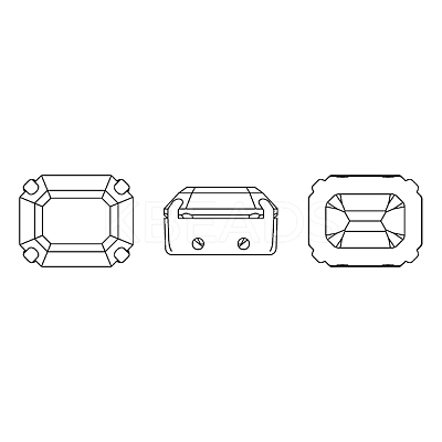Preciosa® MAXIMA Crystal Sew-On Cups Y-PRC-SC8-00030-200-S-1