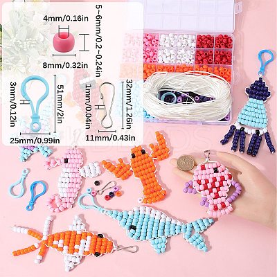 DIY Ocean Theme Keychain Making Kit DIY-SC0023-51-1